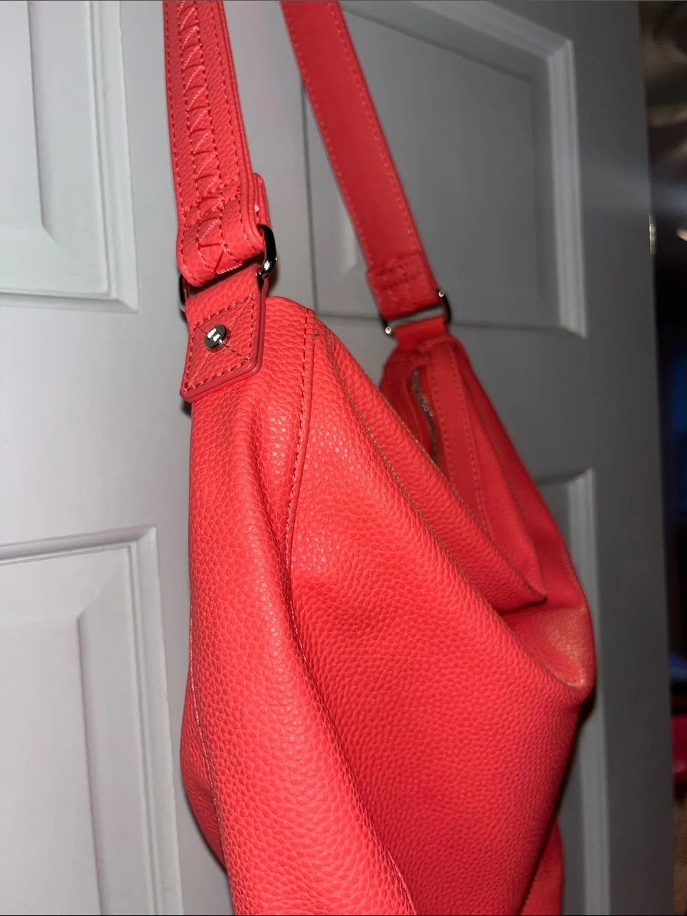 Jewell by Thirty-One  Hobo Shoulder Bag in Coral Orange
